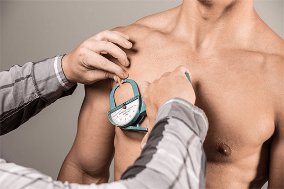 Chest skinfold measurement