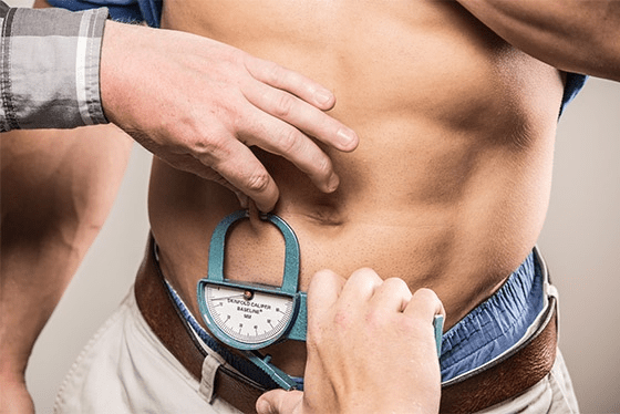 Abdominal skinfold measurement
